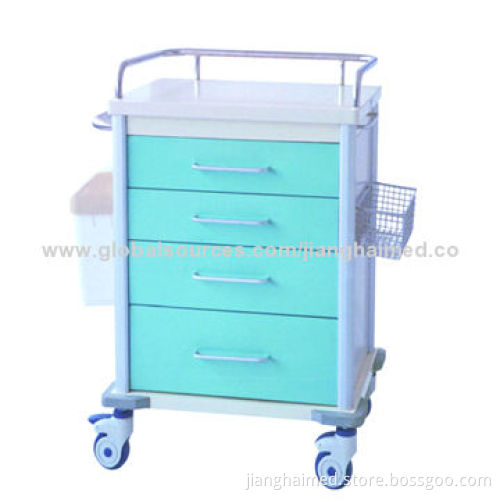 EPC first-aid cart, CE/ISO9001 and 13485 certified, lockable drawers